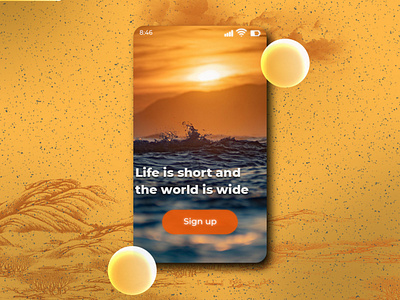 travel app design ui!