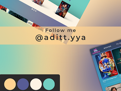 Follow me on instagram branding design graphic design logo movie stream ui web