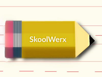 Skoolwerx logo pencil sketch