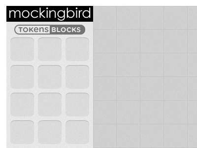 Mockingbird Logo + Tokens/Blocks Toggle