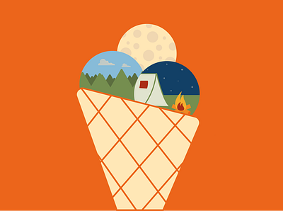 Ice Cream graphic design illustration