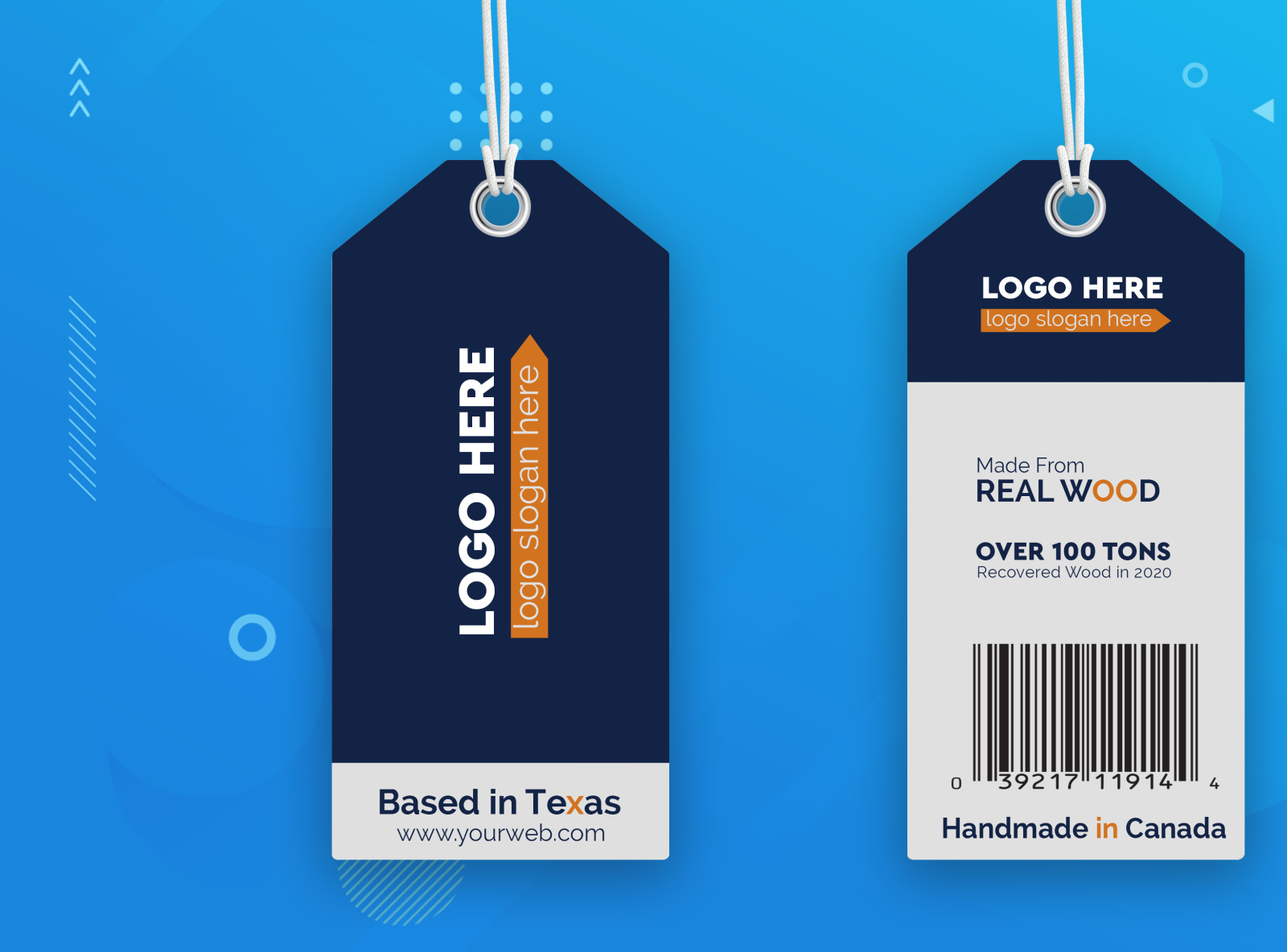 Clothing hang tag design by HrHabib on Dribbble