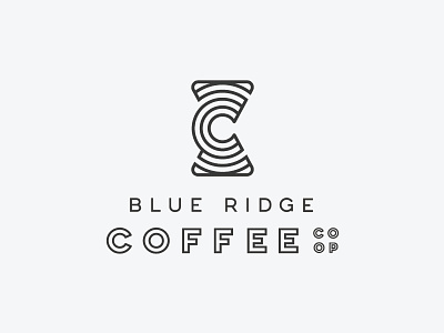 Blue Ridge Coffee Co-op branding and identity coffee coffee identity coffee logo identity design logo logo coffee logo design pour over