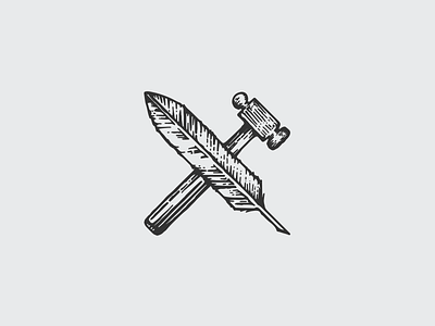 Bonhoeffer Haus Main Logo bonhoeffer bonhoeffer haus branding branding design hammer haus logo logo design quill