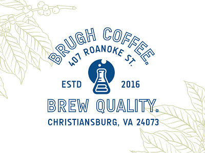 Brugh Coffee Lockup branding clean coffee coffeebranding coffeepackaging coffeeshop lockup logo logodesign packaging packagingdesign typography