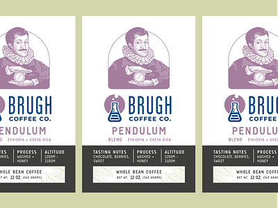 Pendulum Label - Brugh Coffee