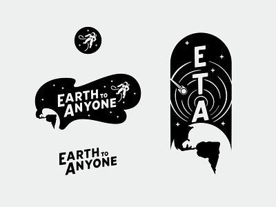 Earth to Anyone band band logo band merchandise branding illustration space vector vector illustration