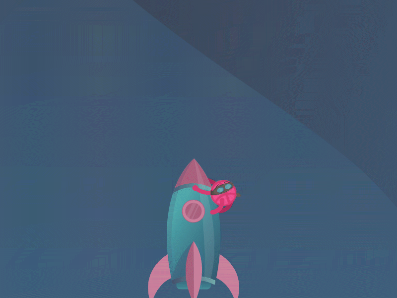 Hi Dribbble! animation cosmos dribbble firstshot gif hello illustration shot