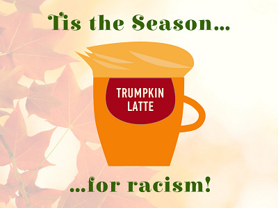 Trumpkin Latte coffee funny latte pumpkin