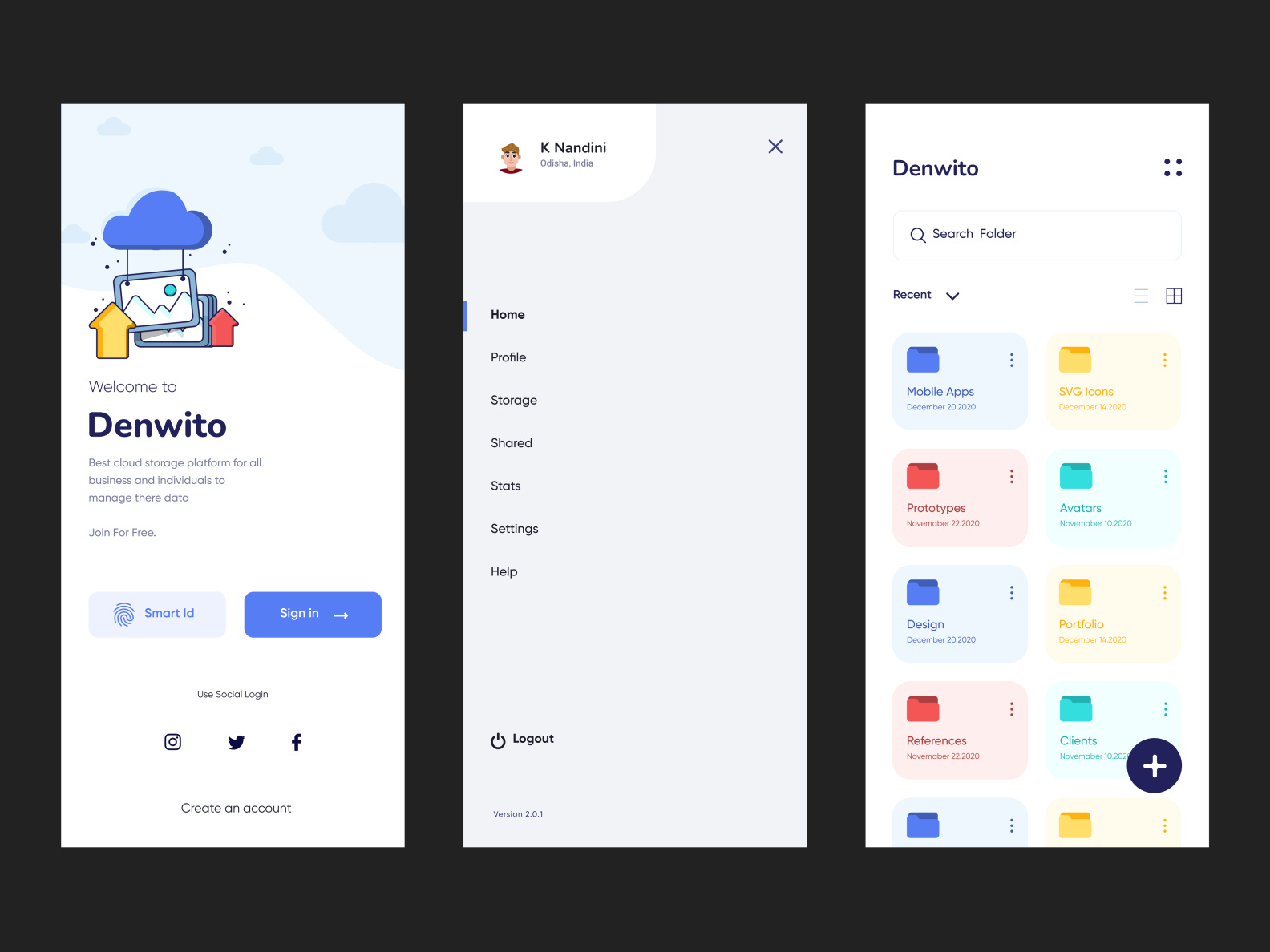 App UI In Figma by K Nandini Dora on Dribbble