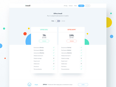 Inwall pricing page