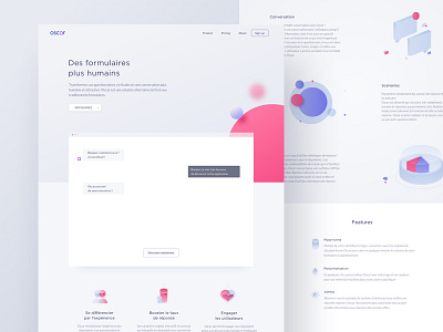 Oscar : Landing page