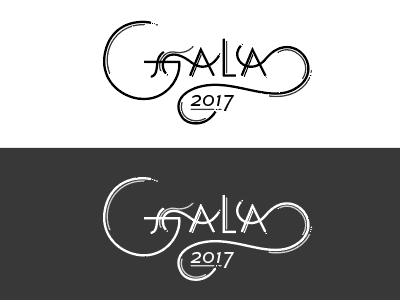 2017 Gala logo concept jones huyett partners logo type