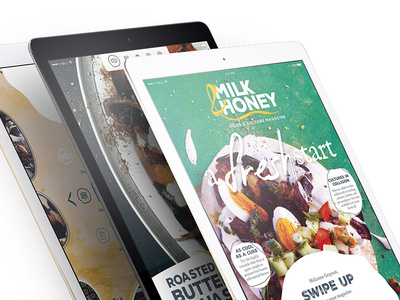 Milk & Honey Digital Magazine Refresh interaction design layout ui ux
