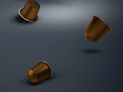 3D Intense Capsules Simulation - By Golden Coffee 3d branding design graphic design illustration logo vector