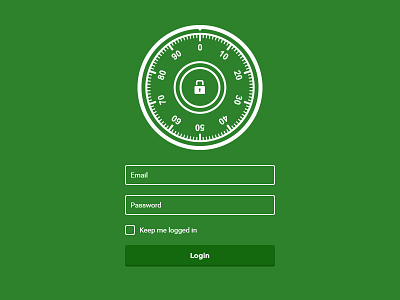 Simple Login Page for CRM