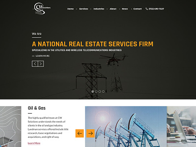 CW Solutions Redesign real estate telecommunications utilities wireless