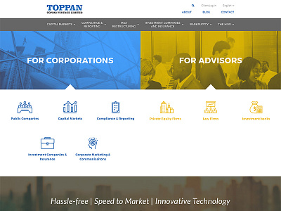 Toppan Vintage communications corporate financial financial printing printing technology