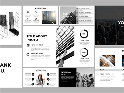 Simple PowerPoint Template - Company Profile branding design