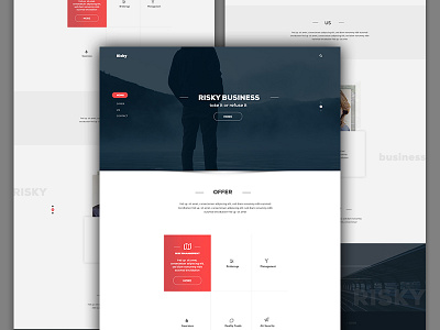 My First Dribble Shot: Landing Page Design design dribbble best shot landing page psd ui ux