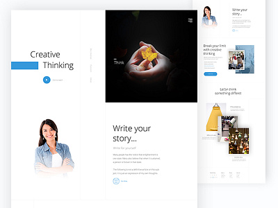 Creative Thinking landing page