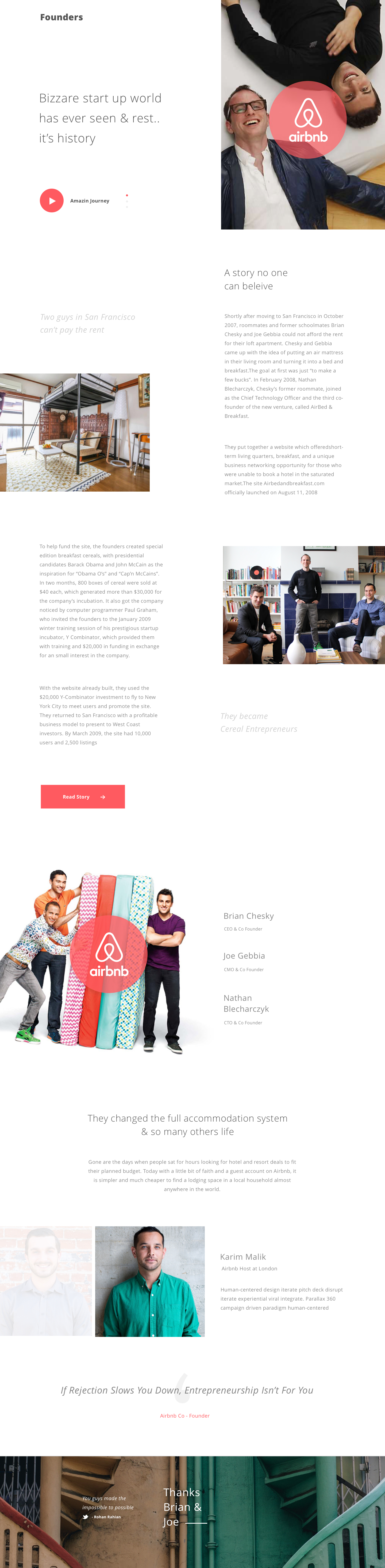 Founders - #1 - Airbnb By Rohan Rahian On Dribbble