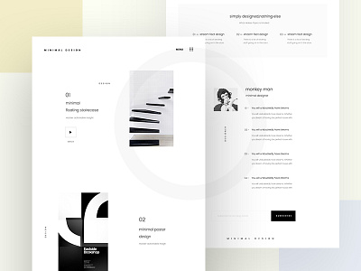 Mininal Design - Landing page 