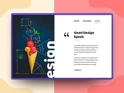 Good Design creative design good design header exploration minimal quotes ui ux web design