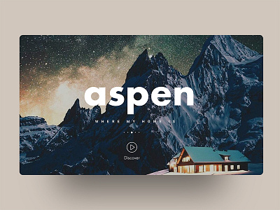 Aspen - the love <3 aspen beauty country creative design good design header exploration minimal ui ux web design