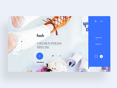 Fash - fashion web ui concept
