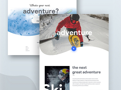 adventure landing page