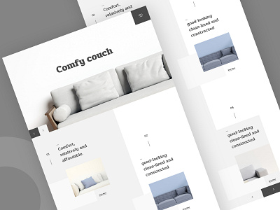 Comfy Couch Landing Page chilling mantis ecommerce design ecommerce template ecommerce theme furniture store furniture web design landing page minimal minimal furniture web design minimal web design ui uiux ux web design