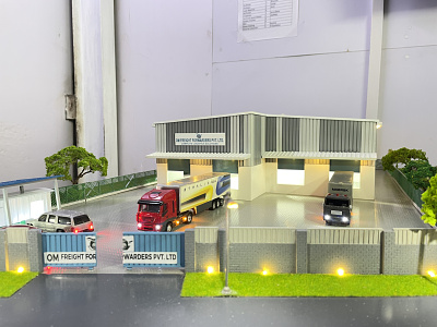 Warehouse Model - Factory Model - Maadhu Creatives 3d 3d model architecture art exterior rendering factory warehouse
