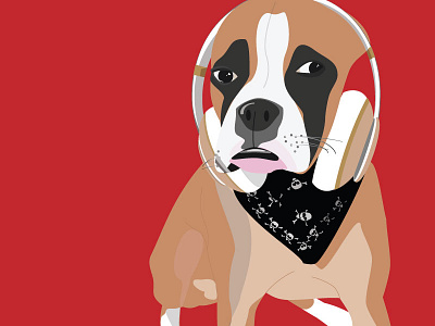 Reagan design dog illustration illustrator music