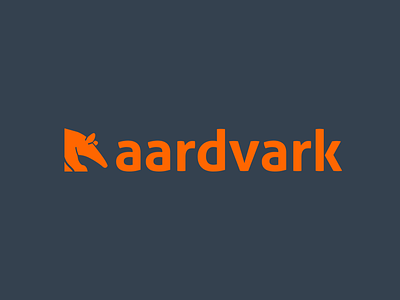 Aardvark Logo logo saas