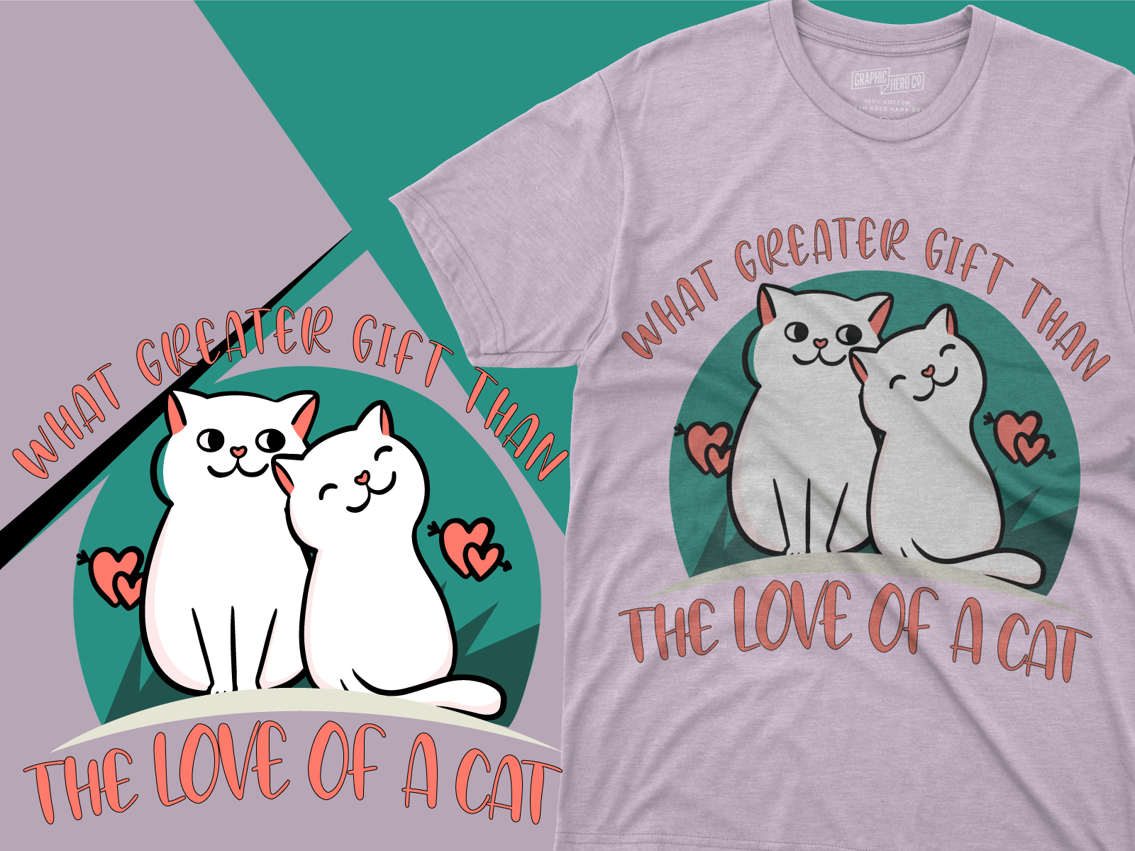 Cat  t shirt design