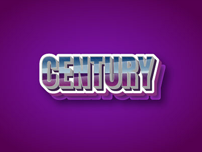 century 3d text effect editable 3d animation app art branding clean design flat graphic graphic design icon illustration illustrator logo minimal motion graphics typography ui ux vector