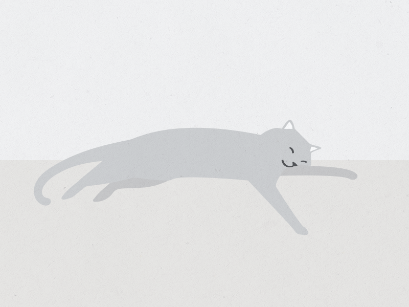 It's what cats do animal animated gif cat gif illustration lazy pet sleep sleeping