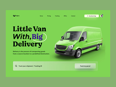 Delivery - Hero Section , Landing Page delivery landing page halalagency hero area hero banner hero section home page homepage landing page landing page designer modern landing page order saas landing page shipping simple landing page ui ui design ui design trends ux website design