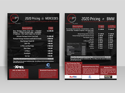 BMW + MERCEDES PRICING LIST FLYER book design branding cover back design cover page design creative design design inspiration ebook design editorial designer genius graphic design graphic designer layout design and formatting