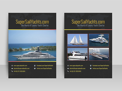 Luxury Yacht Flyer Design - Advert Design branding brochure design creative design design inspiration flyer design flyer design 2 variations flyer design inspiration genius graphic design graphic designer one pager design