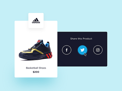 Social Share Concept adidas media share shoes social
