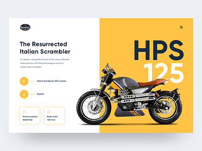 Hipster 125 Microsite Concept