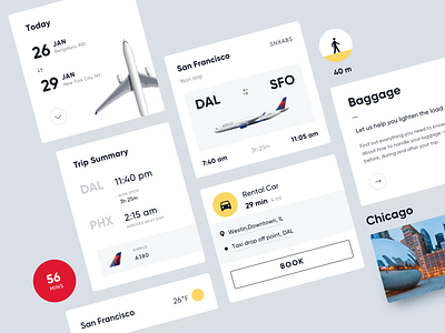 Travel App Concept concept flight minimal travel ui