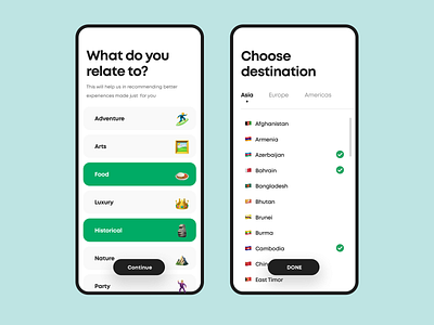 Smart Travel App - Wishlist Builder emoji minimal travel app