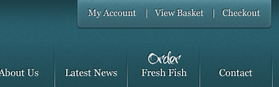 Navigation for new Fresh Fish website detail navigation navigation detail