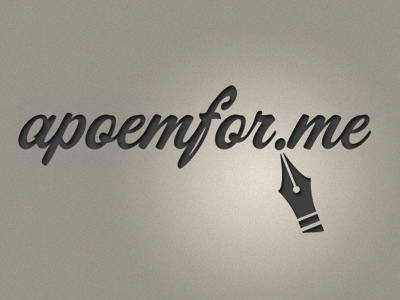 apoemfor.me tweak logo nib pen poem poetry writing