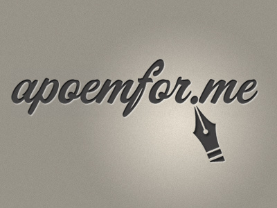 apoemfor.me tweak - v2 logo nib pen poem poetry writing