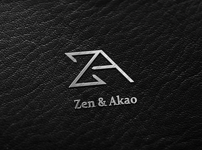 Logo "Zen & Akao" branding design icon logo vector