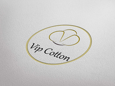 Logo "Vip Cotton" branding design icon logo